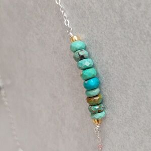 Kingman Turquoise Bar necklace